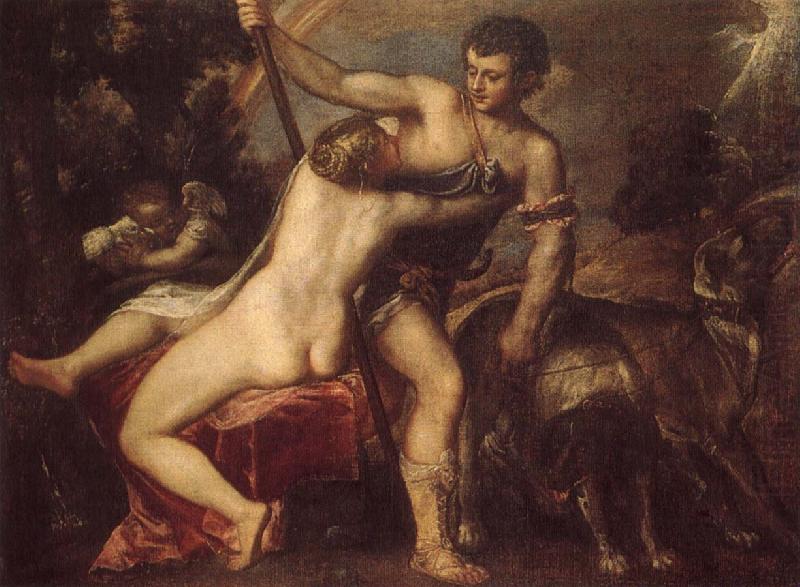 TIZIANO Vecellio Venus and Adonis china oil painting image